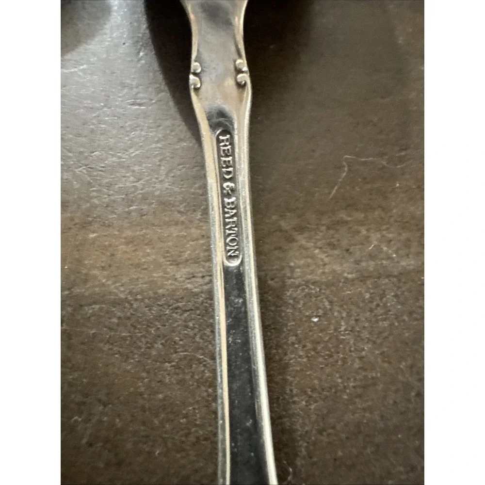 Reed & Barton Silver Plate DRESDEN ROSE Set of 4 TEASPOONS‎ 6